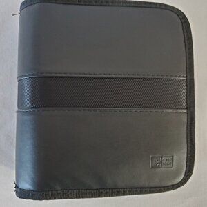 Case Logic CD Wallet / Travel Case – (28) CD Capacity – Black Faux Leather